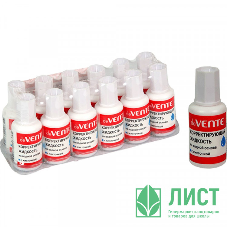 Корректор жидкий 20мл ВО кисть deVENTE морозоустойчивая арт. 4060102 (Ст.12/240)