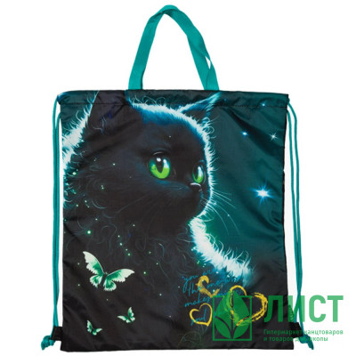 Сумка для сменной обуви 1 отделение (deVENTE) Black Cat 38x43 см арт.7048477 Сумка для сменной обуви 1 отделение (deVENTE) Black Cat 38x43 см арт.7048477
