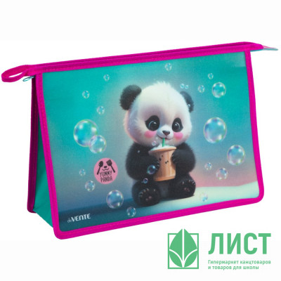 Папка школьная для тетрадей А4 на молнии (deVENTE) Yummy Panda арт.8056546 Папка школьная для тетрадей А4 на молнии (deVENTE) Yummy Panda арт.8056546
