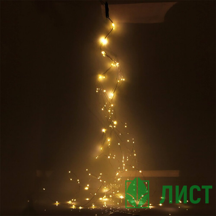 Гирлянда эл.д/дома нить 02м 160LED "Волшебный хвост" цв.т.белый (с.провод) IP-40 арт.183-475
