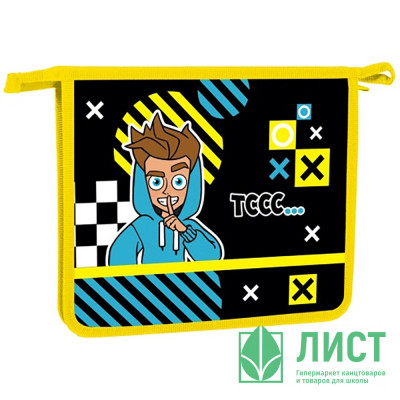 Папка школьная для тетрадей А5 на молнии 1отделение (Hatber) Влад А4 арт.AMc_01001 Папка школьная для тетрадей А5 на молнии 1отделение (Hatber) Влад А4 арт.AMc_01001