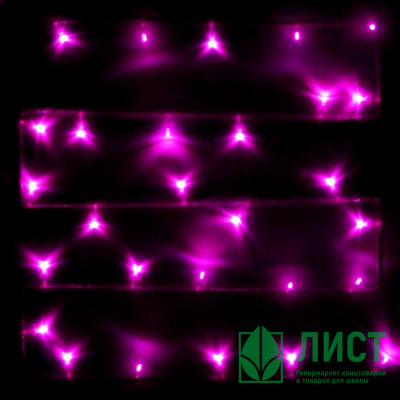 Гирлянда электрическая для дома точечная 24м 300LED цвет розовый (светлый провод) 8режимов арт.128-007 Гирлянда электрическая для дома точечная 24м 300LED цвет розовый (светлый провод) 8режимов арт.128-007