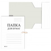 Папка для бумаг с завязками "ДЕЛО" 220г/м2 немелованный картон арт.D00521 (Ст.200)