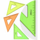 Угольник 12см 45° (СТАММ) NEON Cristal ассорти арт.ТК44