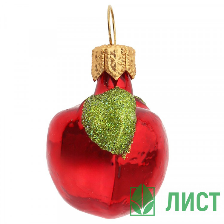 Украшение на ёлку стекло (серия Премиум) 04см "Яблочко мини" п/у арт.ФУП-1887