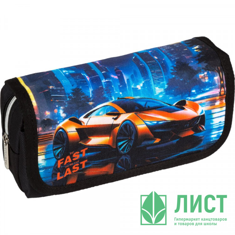 Пенал-косметичка 1 отделение с верхней створкой на липучке (deVente) Fast Or Last 20,5x9,5x7 см арт.7020501