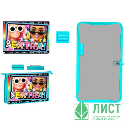 Папка школьная для тетрадей А4 на молнии (Умка) Барби Extra арт.PP-69207-BRB Папка школьная для тетрадей А4 на молнии (Умка) Барби Extra арт.PP-69207-BRB