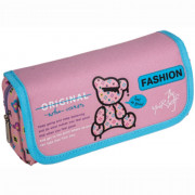 Пенал-косметичка 1 отделение с верхней створкой на липучке (deVente) Fashion Bear 205х95х70мм арт.7020408