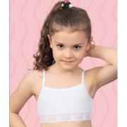 Топ для девочки подростковый арт.4467/3 р.32/122-128 цвет белый 100% х/б