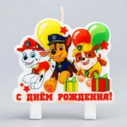 Свеча фигурная "С Днем Рождения" Щенячий патруль арт.4265689