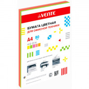 Бумага цв. А4 100л неон МИКС 5 цветов 75г/м2 арт.(Ст.20)