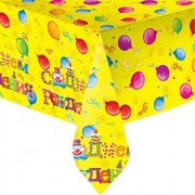 Скатерть С Днем рождения. Желтый 140*180см арт.6022709
