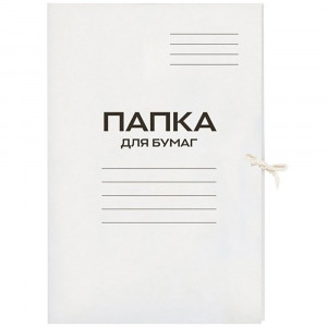 Папка д/бумаг с завязками "ДЕЛО" 360г/м2 мелованный картон арт.15-5764 (Ст.150)