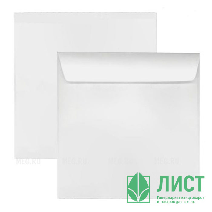 Конверт белый для CD бумажный без окна