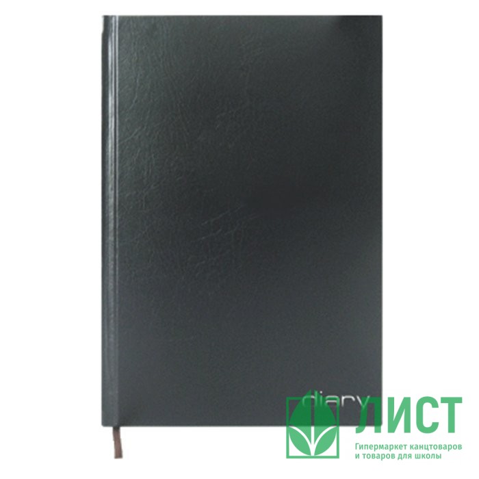 Ежедневник А6 недатированный бумвинил Attomex черный 320л арт.2035855