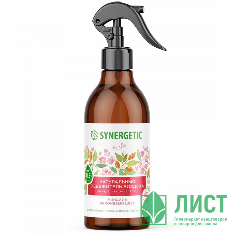 Освеж. Synergetic 380 мл Миндаль и яблоневый цвет арт.900001 (ст.6)