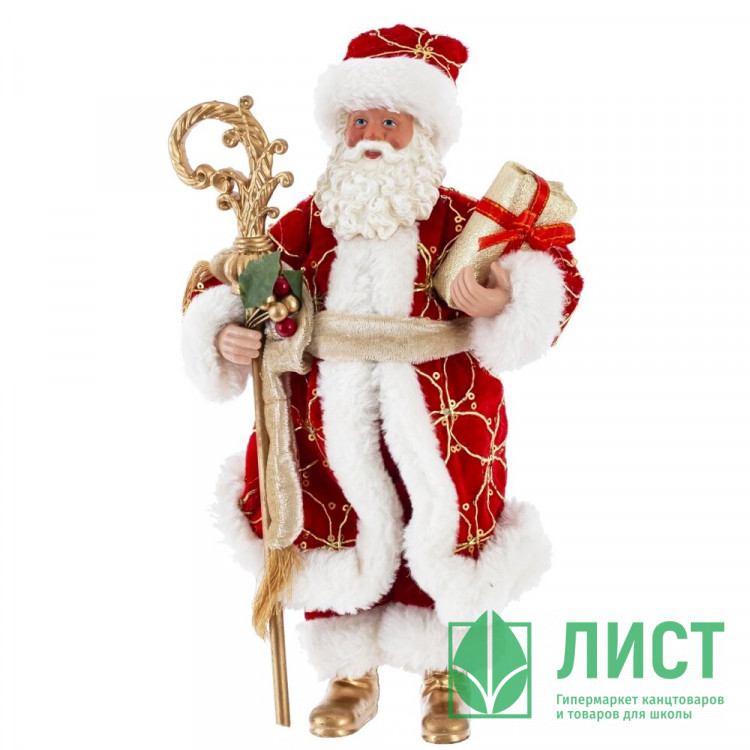 Игрушка декор. "Дед Мороз" 27см в красной шубке арт.822830