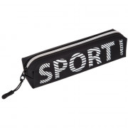 Пенал-косметичка 1 отделение силикон (deVente) Sport 20х4х4 см черный арт.7029453