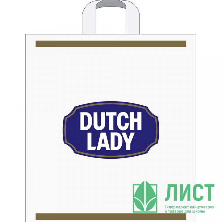 Пакет ПВД с ручкой петля "Датч Леди" 40*4+3см 55мкм арт.ПТЛ00445