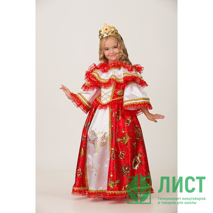 Костюм Д (ПРИНЦЕССА) Герцогиня (платье,корона,подъюбник) р.28/110-38/146 арт.1903