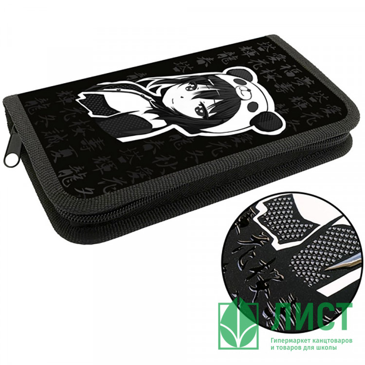 Пенал 1 отделение (Оникс) ПКК 03-19 Тянка-панда 190х110мм ламинированный картон+ 3D лак