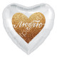 Шар фольгированный 45см Фигура Сердце арт.9752814