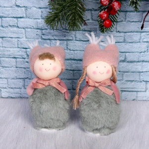 Игрушка декор. "Девочка,Мальчик" 14см арт.916-0502