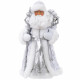 Игрушка декор. "Дед Мороз" 31,5см в серебрянной шубке арт.90704