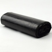 Пакеты для мусора 30л 20штук в рулоне ПНД черные 14 микрон б/эт