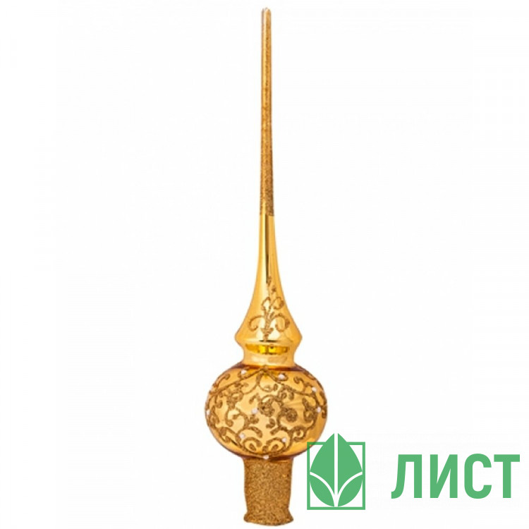 Наконечник на ёлку стекло 28см "Верхушка.Замысловатая" п/у арт.КВ-224277