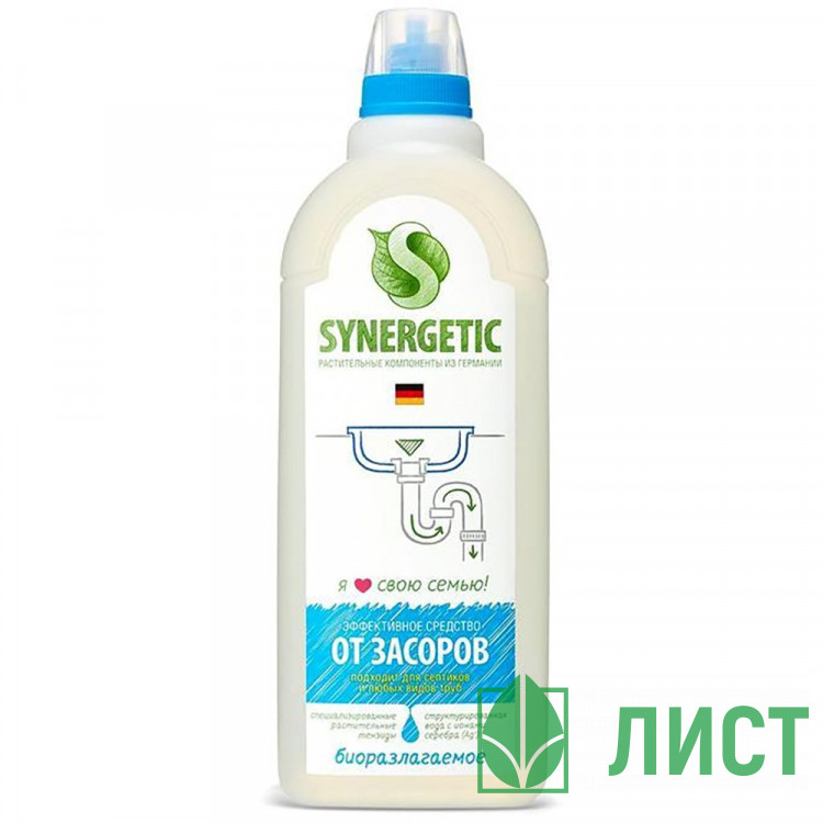 Чистящее средство для труб Synergetic 1000мл  арт.108100/8