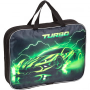 Папка А4 текстиль на молнии ручка-тесьма (deVENTE) Turbo с расширением арт.8053582