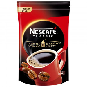 Кофе Nescafe Классик (Classic) 130гр пакет (Ст.12)