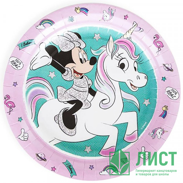 Тарелки бумажные "Микки Маус и друзья" 06шт/наб. D-18см арт.299-226