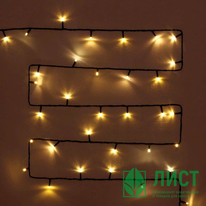 Гирлянда эл.д/улицы точечная 20м 240LED (тем.провод) цв.т.белый мерц. (соединение) IP-54 арт.183-194