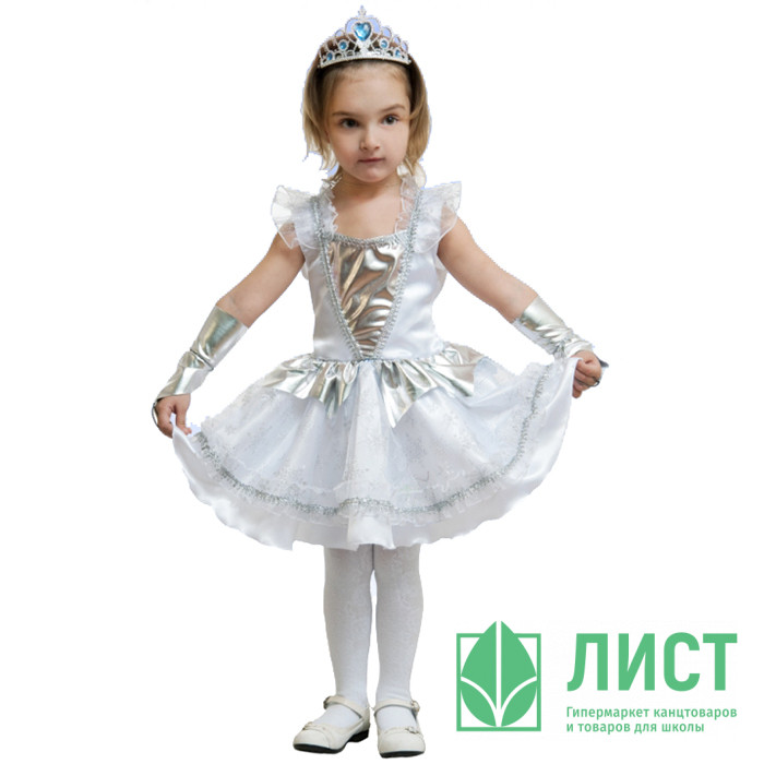 Украшение новогоднее Снежинка (платье,перчатки) р.30(116) ткань