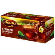 Чай Лисма 25пак. Черный крепкий
