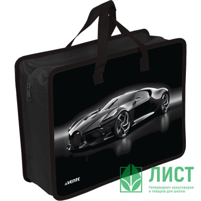 Сумка пластик А4 (deVENTE) на молнии ручка-тесьма Luxury Car с расширением арт.8057515 Сумка пластик А4 (deVENTE) на молнии ручка-тесьма Luxury Car с расширением арт.8057515