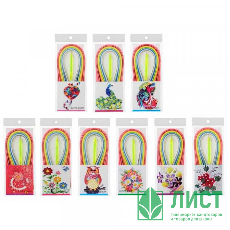 Бумага для квиллинга 240 полос 5 мм 20 цветов (Mazari) ассорти арт.M-4312