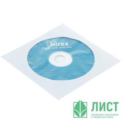 Диск CD-RW Mirex 700 Mb, 12х, Бум.конверт, ШТУКА Диск CD-RW Mirex 700 Mb, 12х, Бум.конверт, ШТУКА