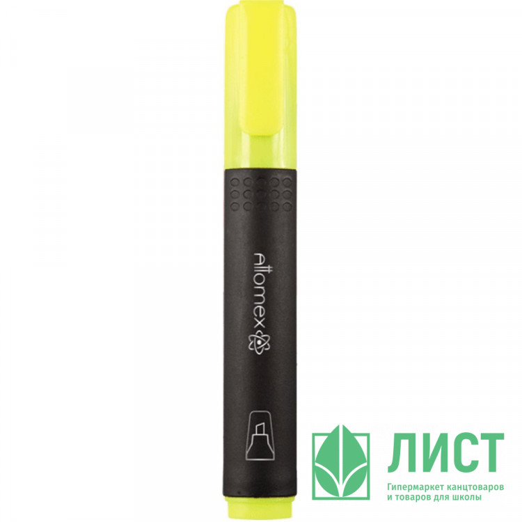 Маркер флуорисцентный  Attomex 1-4мм скошенный желтый арт.5045300