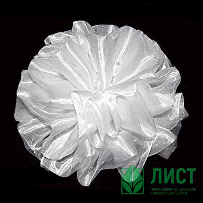 Бант для волос белый Arco Carino 14 см арт.124