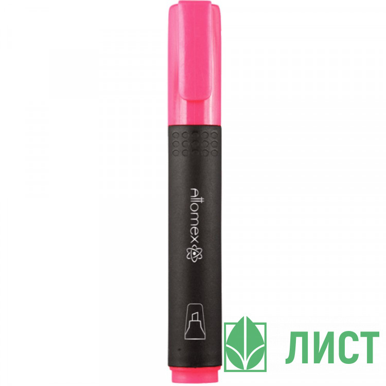 Текстовыделитель  Attomex 1-4мм скошенный розовый арт.5045303