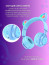 Наушники HOCO W39 Cat ear kids wireless headphones цв.синий - 