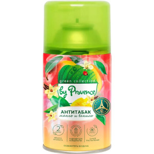 Освежитель Green Collection by Provence запасной блок 250 мл. Антитабак, манго и ваниль