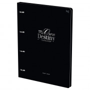 Тетрадь на кольцах А4 клетка 120 листов BG Не останавливайся матовая ламинация, тиснение фольгой арт.ТК4к120_лм_тф 57844