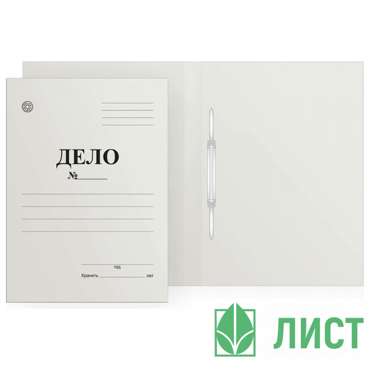 Скоросшиватель "ДЕЛО" 320г/м2 немелованный картон арт.D00506 (Ст.200)