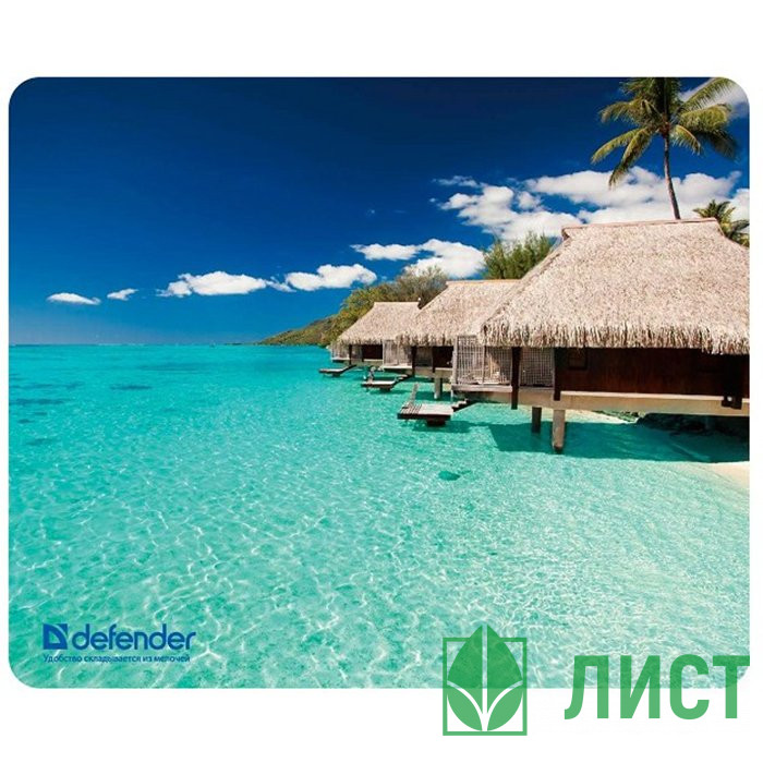 Коврик для мыши Defender Silk Pad Nature натур. резина+ шелк 50707