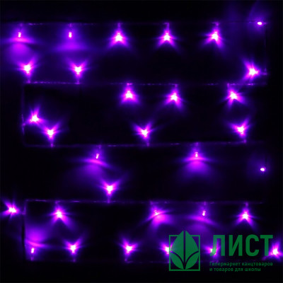 Гирлянда эл.д/дома точечная 16м 180LED цв.фиолетовый (светлый провод) 8реж. (можно соединять) IP-20 арт.125-020 Гирлянда эл.д/дома точечная 16м 180LED цв.фиолетовый (светлый провод) 8реж. (можно соединять) IP-20 арт.125-020
