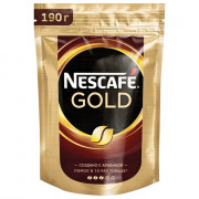 Кофе Nescafe Голд (Gold) 190гр (+молотый/пакет) (Ст.8)